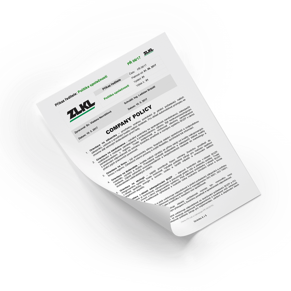 COMPANY ENVIRONMENTAL POLICY